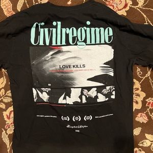 Civil Regime Love Kills Graphic Tee XL
